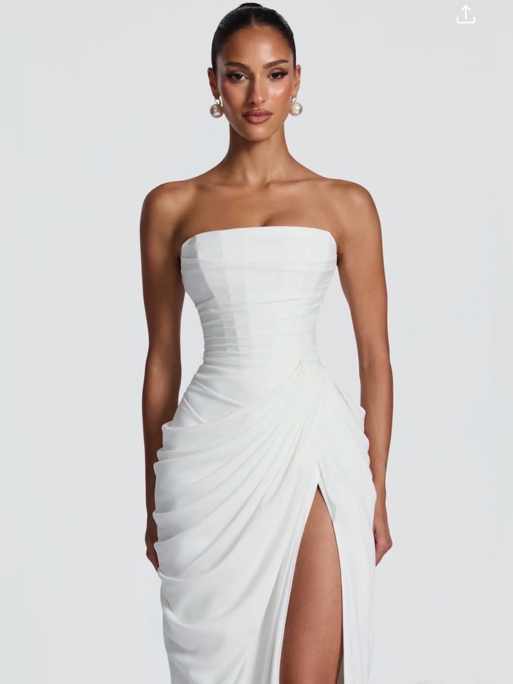 Babyboo Cyra White Maxi Dress - Picture 4 of 9
